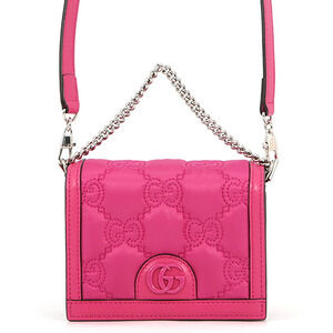 GUCCI Pink Leather Shoulder Bag